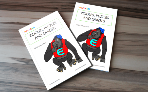 E-BOOK: ET18: RIDDLES, PUZZLES AND  QUIZZES - GRILLA - A4, FULL COLOR, 48 PAGES