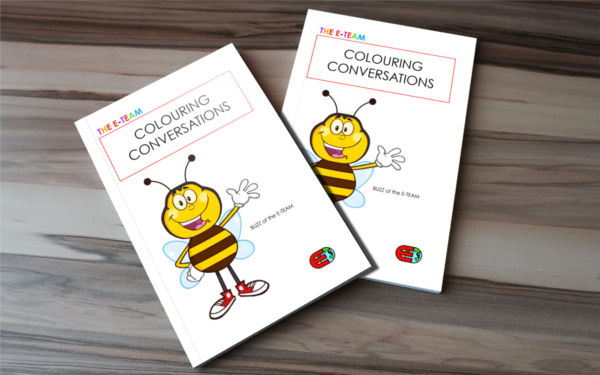 E-BOOK: ET06: COLOURING  CONVERSATIONS - BUZZ - A4, FULL COLOR, 24 PAGES